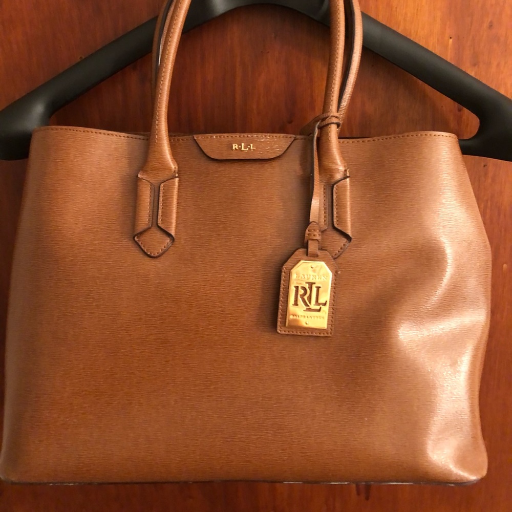 Lauren by Ralph Lauren leather tote